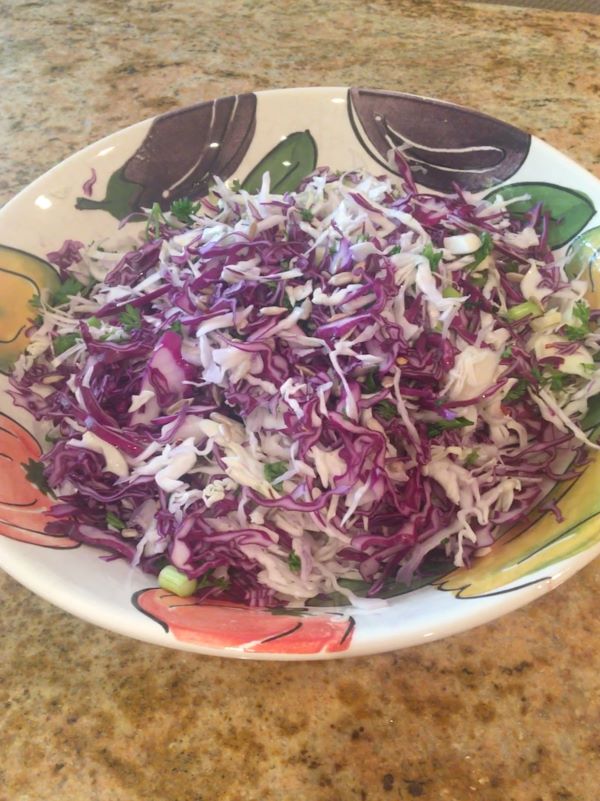 15-Minute Shredded Cabbage Salad for Healthy Skin